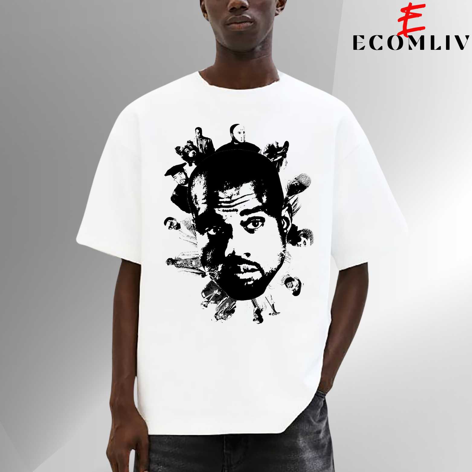 Kanye West Vintage Tee, Hip Hop Unisex Outfit